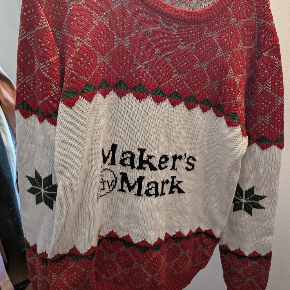 Red and White Men's Sweater